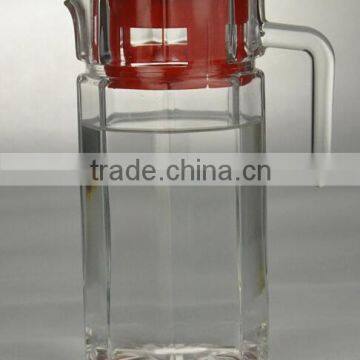 1.5 litre glass jug 1.5l glass water jug with lid