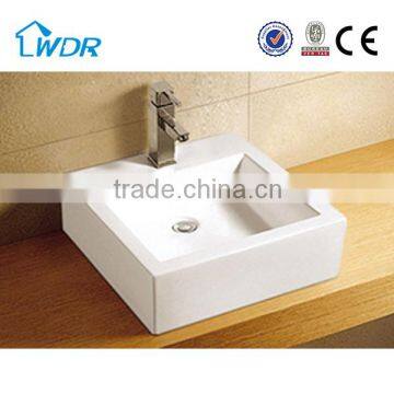 bathroom rectangle design counter top basins W6015