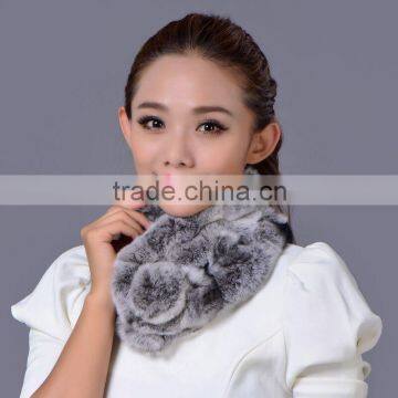 New Arrival Winter Warm Collar Real Rabbit Fur Scarf For Women