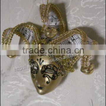 Handprint Decron Pendant Rhinestone Mask photo-2