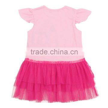 100% Cotton Summer Children Clothing New Cartoon Girl Dresses photo-2