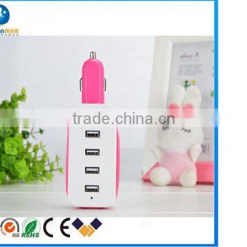 4 USB Port 4.3 A New Design Usb Car Charger With Universal Car Adapter With Usb Charger photo-2