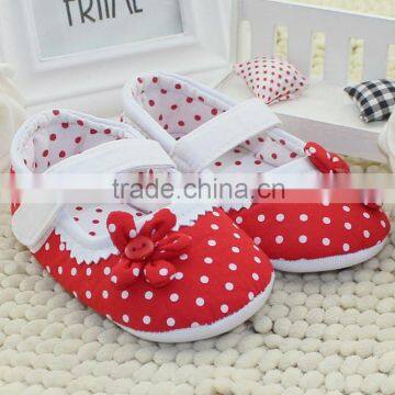 Red Baby Socks Baby Toddler Shoes Shoes Red Dot Flower Soft Bottom Baby Shoes