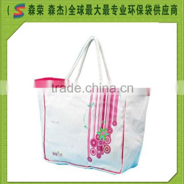 Durable fashion foldable Recylce Canvas/PP non-woven shopping bag