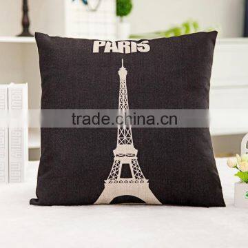 Home Decorative Cotton Linen Blended Cushion Cover Crown Throw Pillow Case photo-6