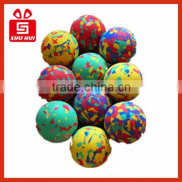 high quality many colors logo printed EVA rubber foam ball