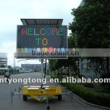 solar power variable message signs for traffic control