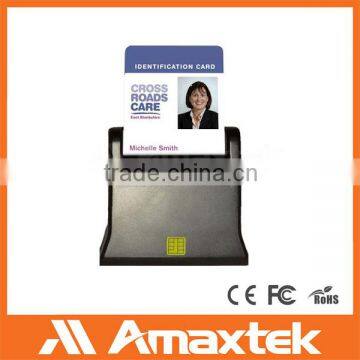 Amaxtek Black Desk Single Slot USB Smart Chip Card Reader