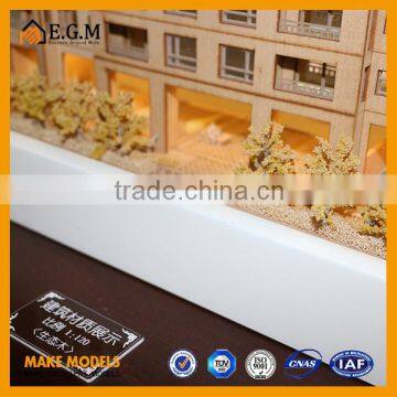 Laser Cutting a Wood Model Building,wooden Residential Building Model photo-3