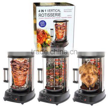 brand new vertical rotisserie grill food cart for wholesales