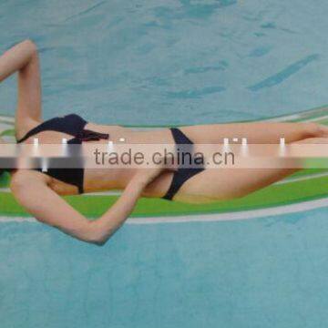 Cheap pvc Inflatable beach air mattress with customize logo for promotion