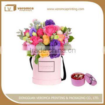 Brand new flower boutique paper packaging hat boxes
packing boxes circular gift box