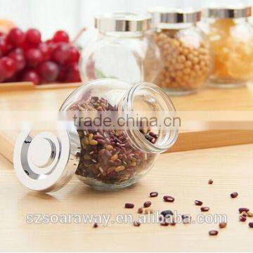 Custom High Quality Coffee Bean Canister Glass Bean Jar