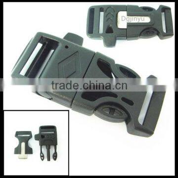 Dgjinyu wholesale whistle fire starter buckle, side release whistle buckle with fire starter