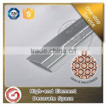 Polish Silver Carpet Transition Strip Floor Trim Vinyl Cover Strip photo-5