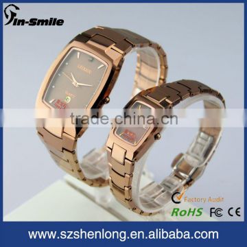 NEW sapphire couples watches tungsten diamond