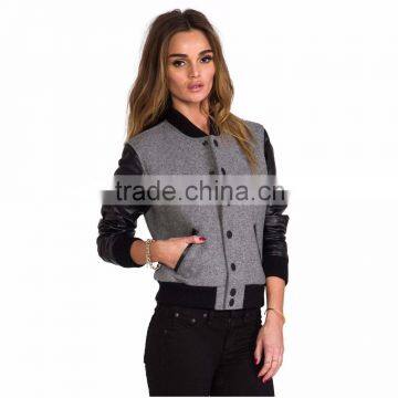 Varsity Jacket Grey and Black
