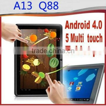 China new best pc tablet 7" android capacitive Touch Screen BOXCHIP A13 12.GHZ 512MB 4GB