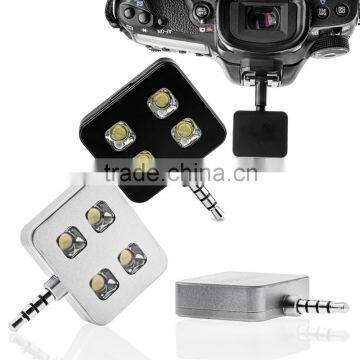 Universal Iblazr RK06 RK-06 Mini Portable LED Selfie Flash Light Adapter for Phone Camera With 4 LED Light photo-2