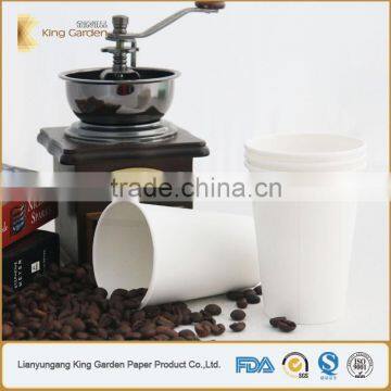 White Disposable Drinking Paper Cup With Lids photo-5