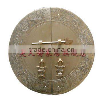 Furniture Brass Hardware Chinese Cabinet Face Plate Door Handle Copper