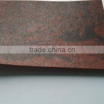 Custom good quality PU leather embossed patch for jeans