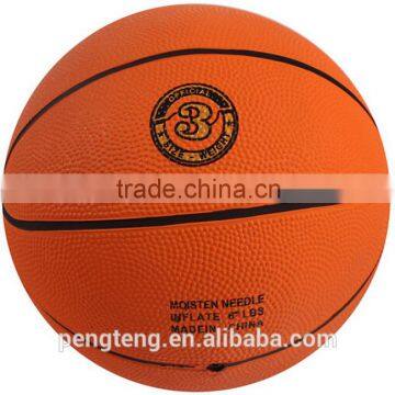 7" mini pro rubber basketball