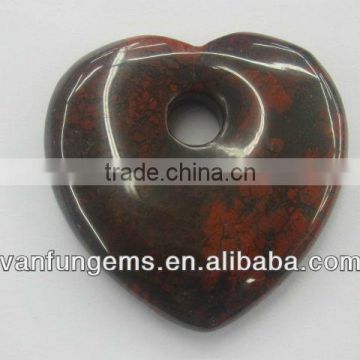 p ppy jasper heart shape pendant