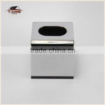 Home Decoration tissue paper box chrome