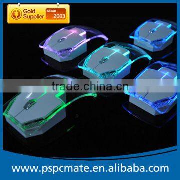 Computer Transparent Colorful LED Wireless Mouse