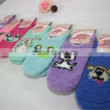 Popular Microfiber Floor Socks wholesale polyester children Floor socks