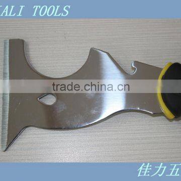 6 in 1 Multifuction Putty Knife / Wall Scraper / Stainless Steel Blade photo-2