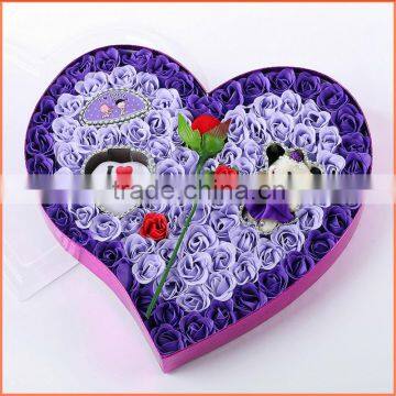 Matt Lamination,Spot UV logo Printing Handling and Chocolate Use heart shape chocolate packaging box                        
                                                                                Supplier's Choice