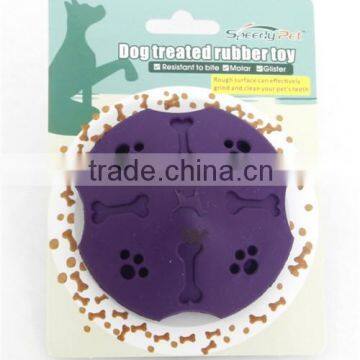 Dog Treated Rubber Toy Pet Soft Rubber Dog Toy