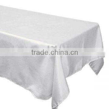 Satin fabric table cover, square banquet tablecloth, hotel table linen