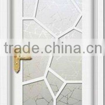 Wood Framing Glass Panel White Doors Design For Balcony DJ-S5222