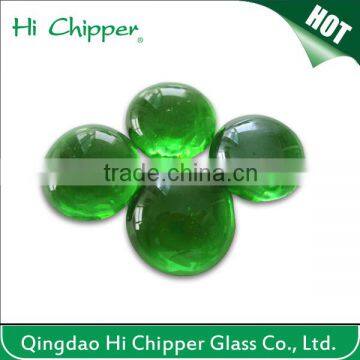 Green reflective fire pit flat back glass gemstone