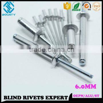 BOUNTY FACTORY 6.0MM ALUMINUM POP RIVETS