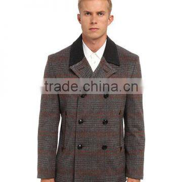 Double-breasted button coat gentlemen coat