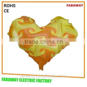 handmade colorful plastic puzzle lamp/jigsaw lamp