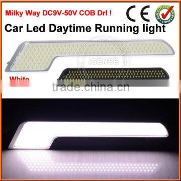 2016 New Arrival Universal Fit U Shape Light Guide COB LED DRL Daytime Running Light 24v led lamp