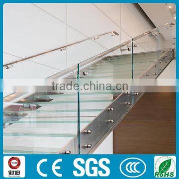 Commerical Modern Stainless Steel Laminated Glass Stairs Supplier's Choice photo-4