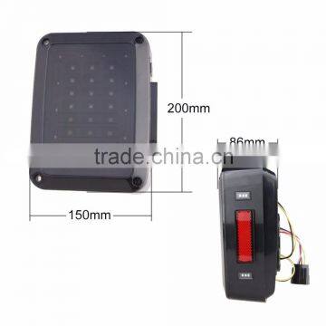 Jee-p LED Tail Lights for 2007-2015 Jee-p Wrangler Tail Light Brake Reverse Light Rear Back Up Turn Singal Lamp DRL photo-3