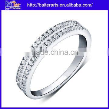 Hot 925 Sterling Silver Young Boy Ring Fake Diamond Ring For Boys photo-2