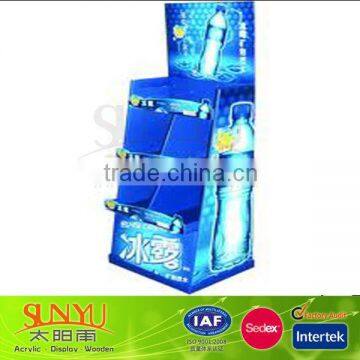 3 tier plastic acrylic floor display