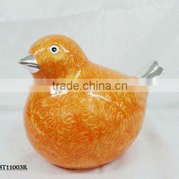 New design bird shape hand painted ceramic money bank