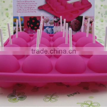 2014 best selling 16 holes Silicone lollipop mold form