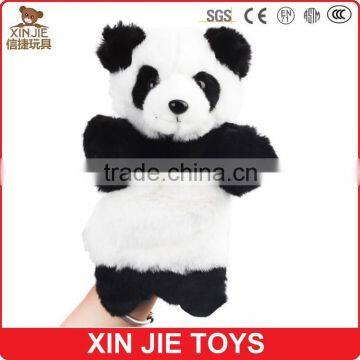 OEM panda hand puppet lovely hand puppet wholesale panda hand puppet