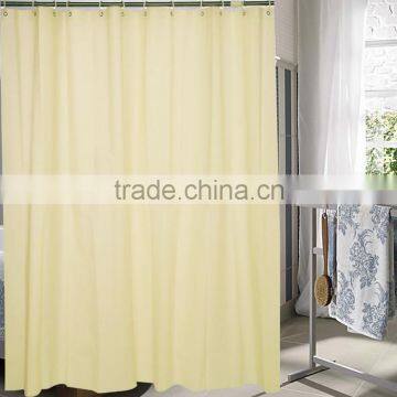 Plastic curtain hook elegant pure color waterproof shower curtains