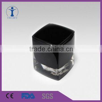 Fancy Jar Candle, Black Glass Candle Jar